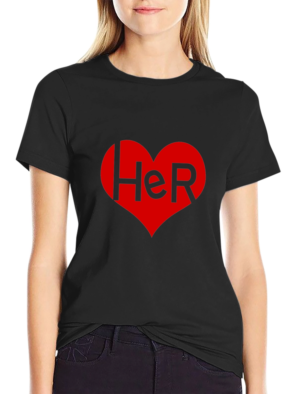 Her Heart Valentines Day T-Shirt
