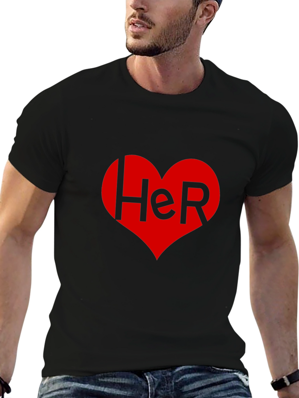 Her Heart Valentines Day T-Shirt