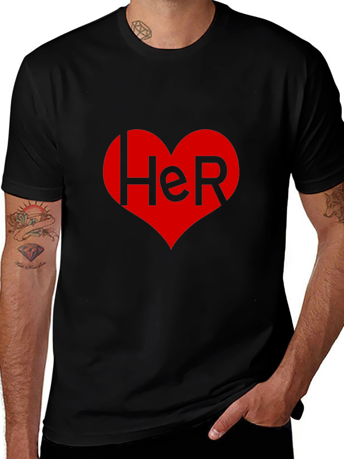 Her Heart Valentines Day T-Shirt