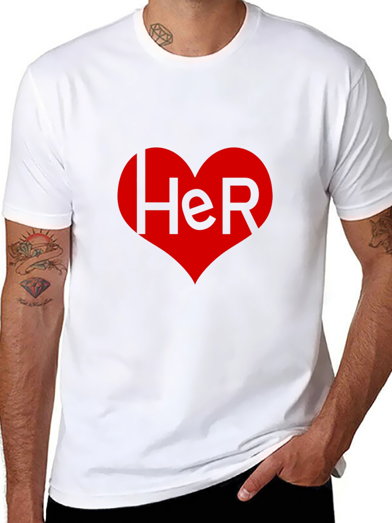 Her Heart Valentines Day T-Shirt
