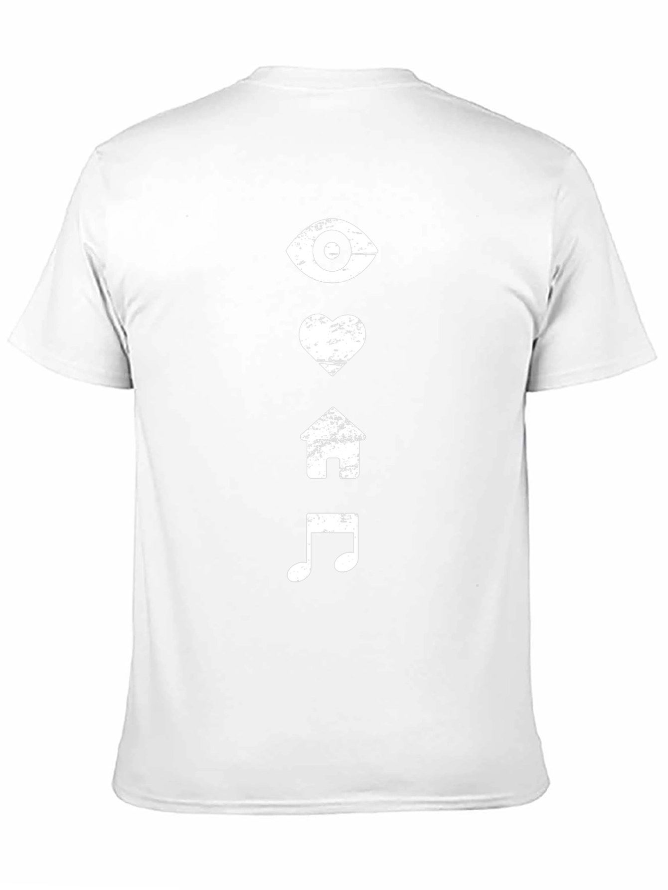 Eye Heart Home Music Graphic Tee - Black