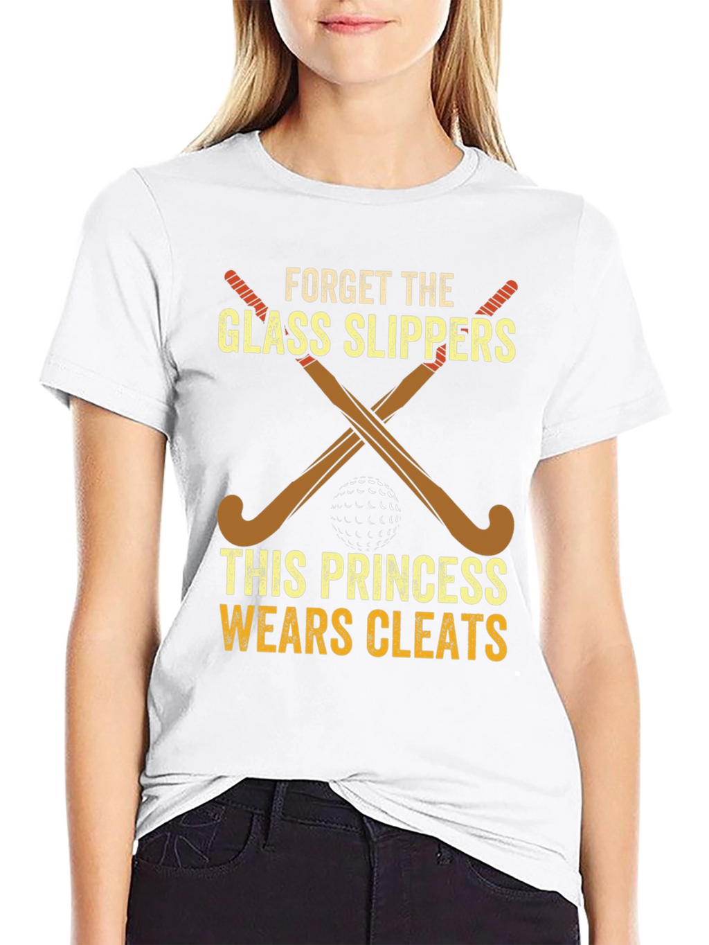 Princess Wears Cleats Hockey T-Shirt