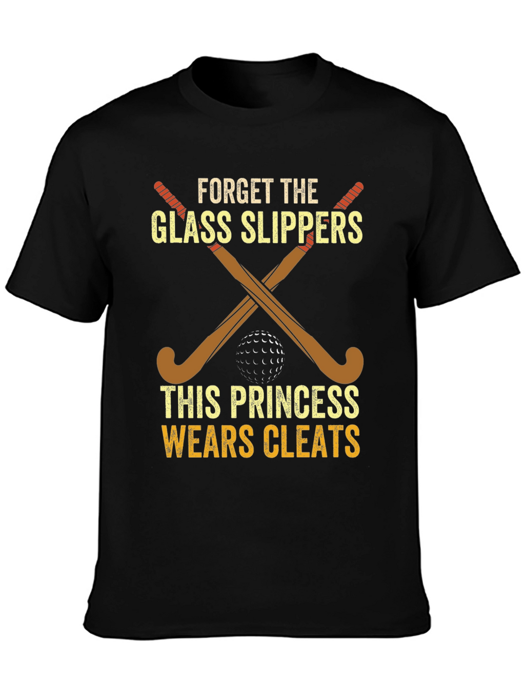 Princess Wears Cleats Hockey T-Shirt