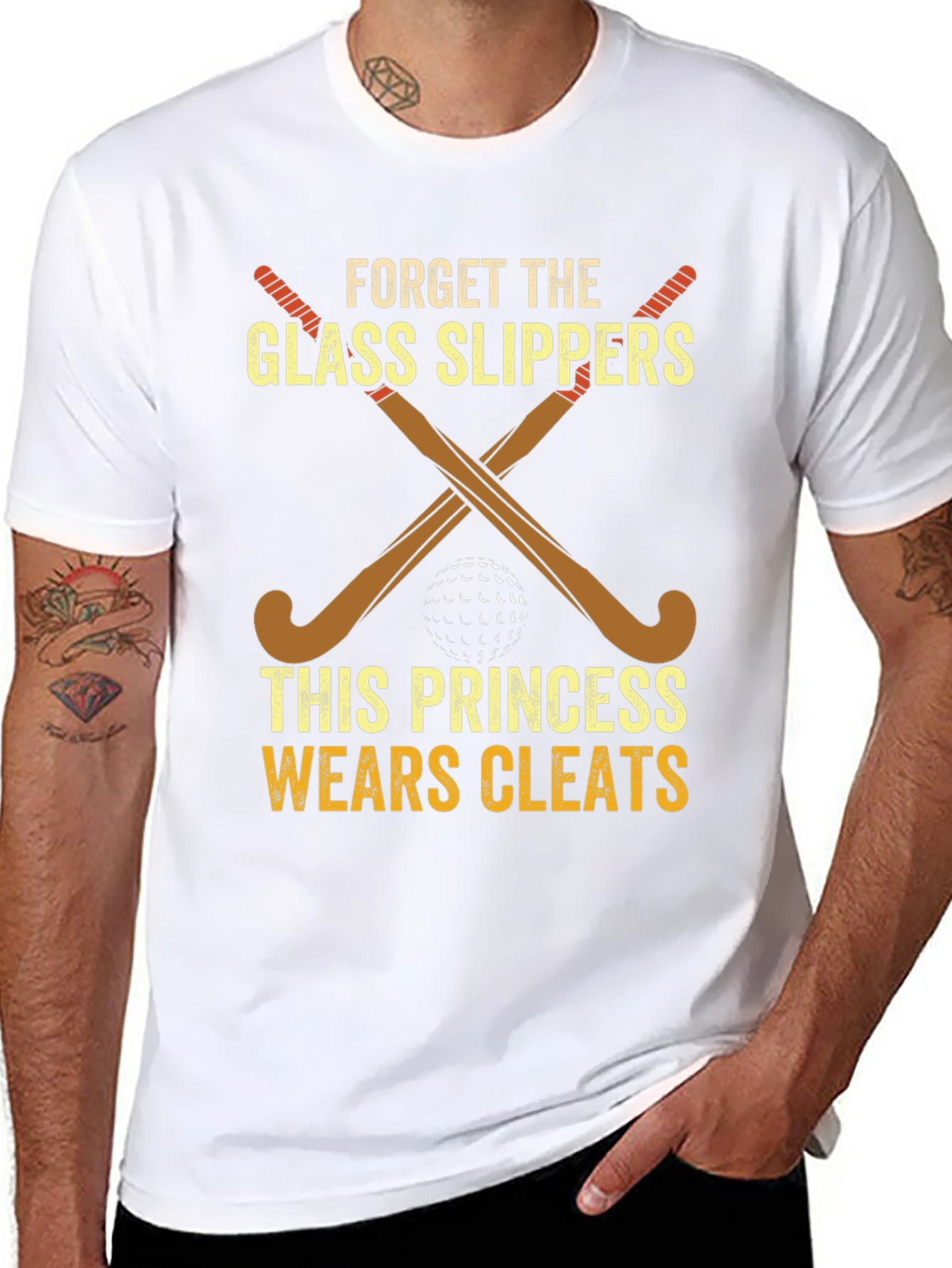 Princess Wears Cleats Hockey T-Shirt