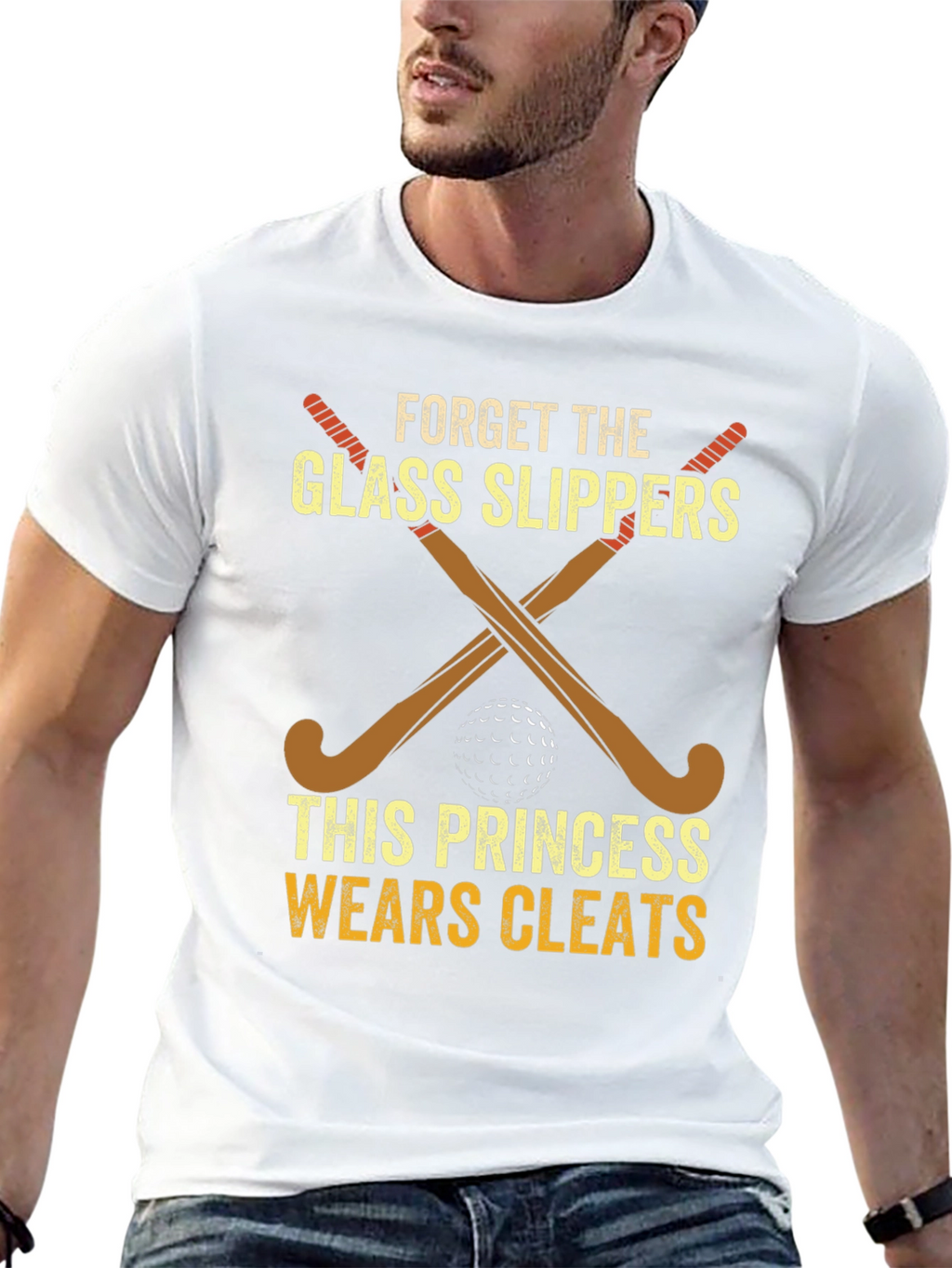 Princess Wears Cleats Hockey T-Shirt