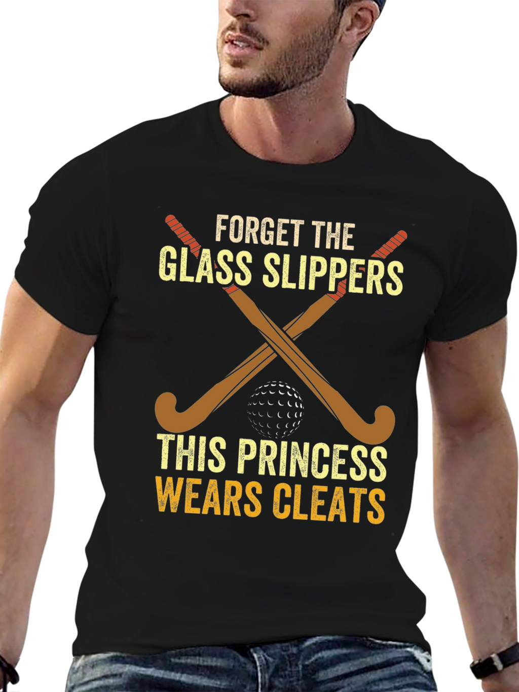 Princess Wears Cleats Hockey T-Shirt