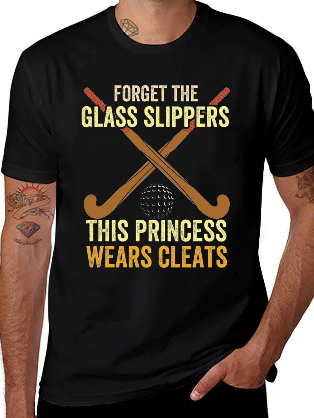 Princess Wears Cleats Hockey T-Shirt