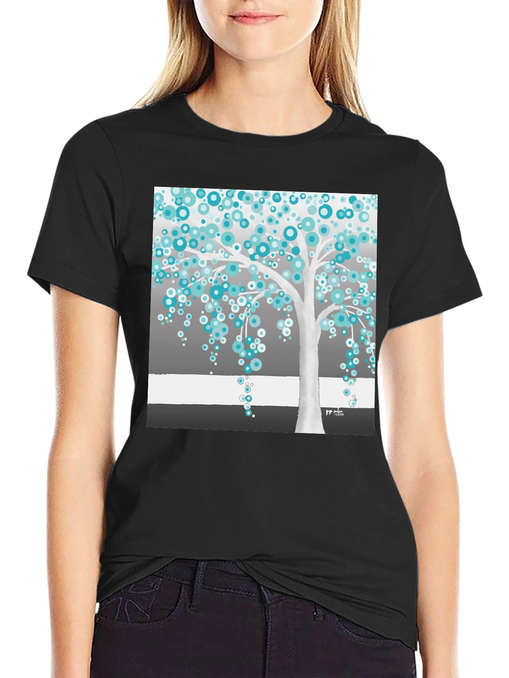 Abstract Tree Graphic Tee - Stylish Unisex T-Shirt