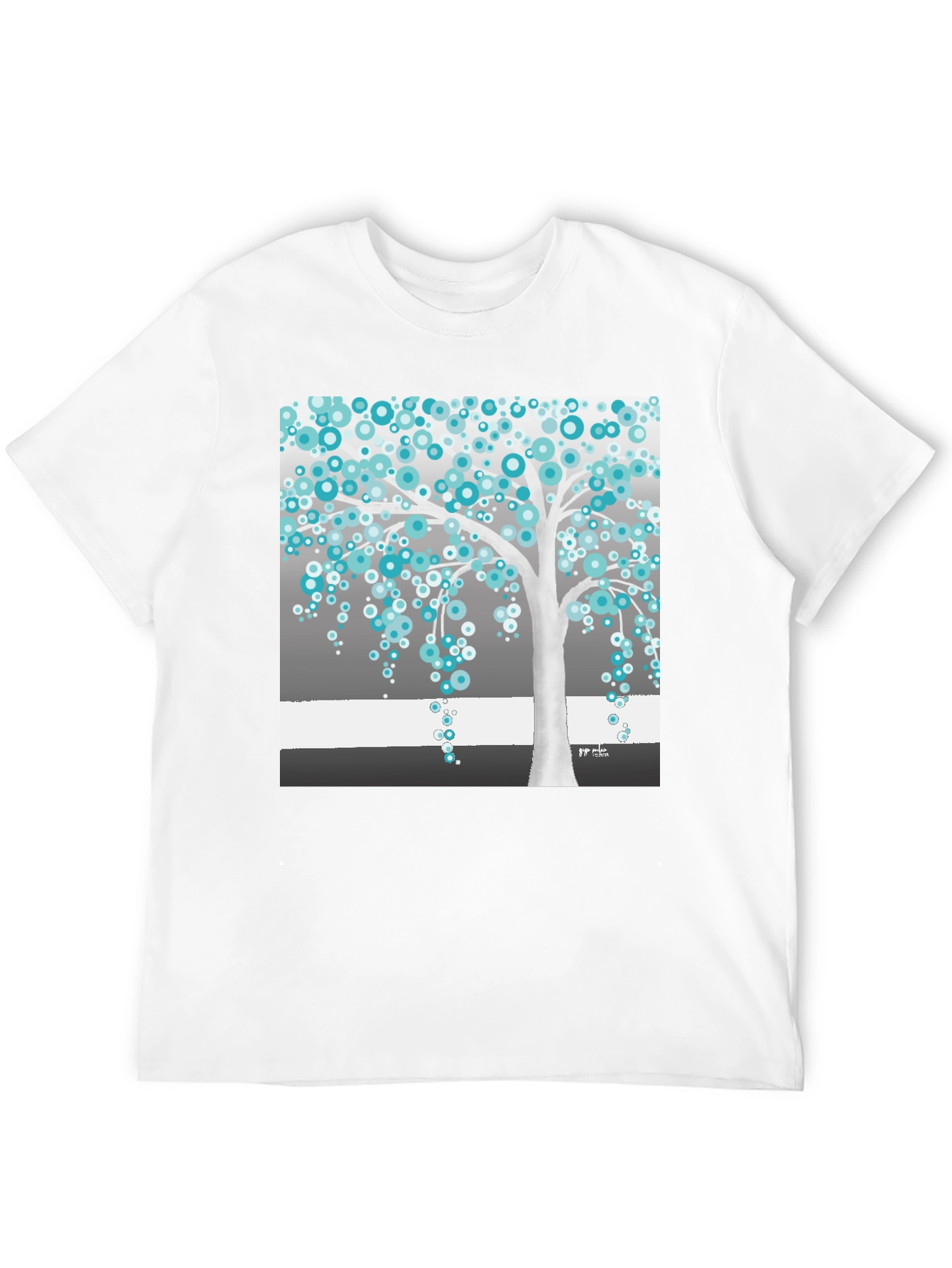 Abstract Tree Graphic Tee - Stylish Unisex T-Shirt