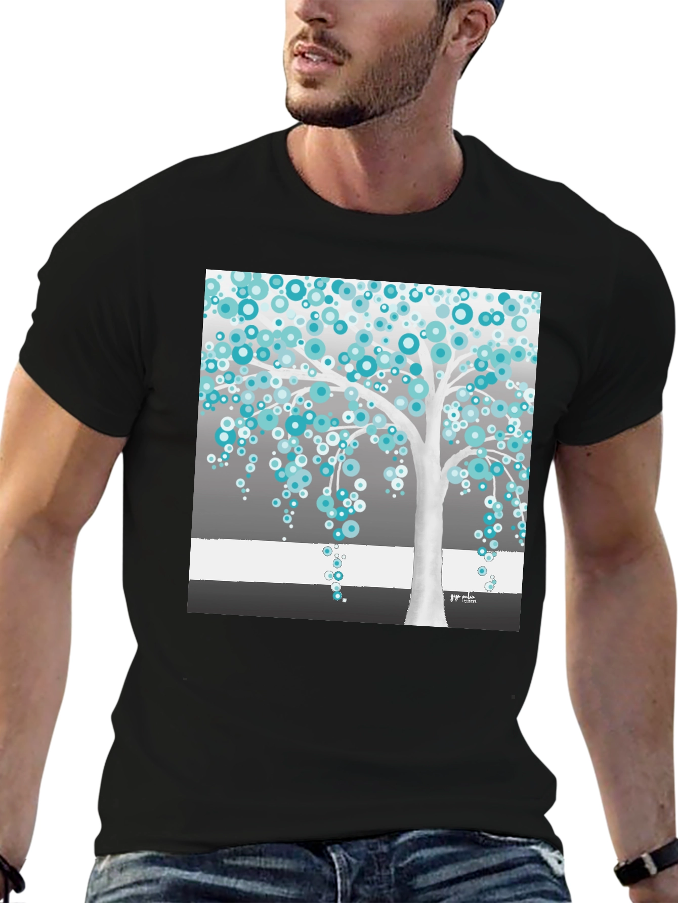 Abstract Tree Graphic Tee - Stylish Unisex T-Shirt