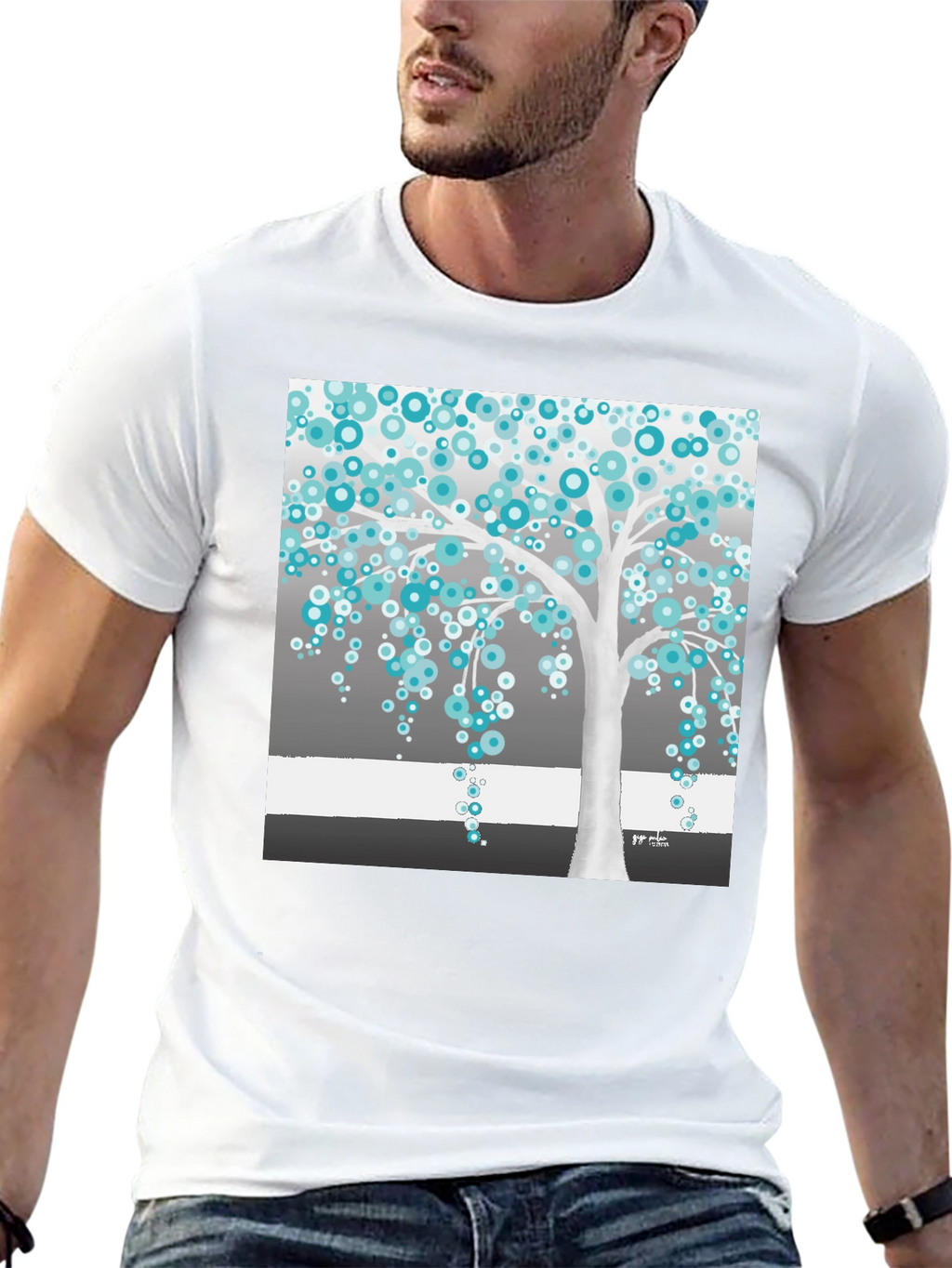 Abstract Tree Graphic Tee - Stylish Unisex T-Shirt