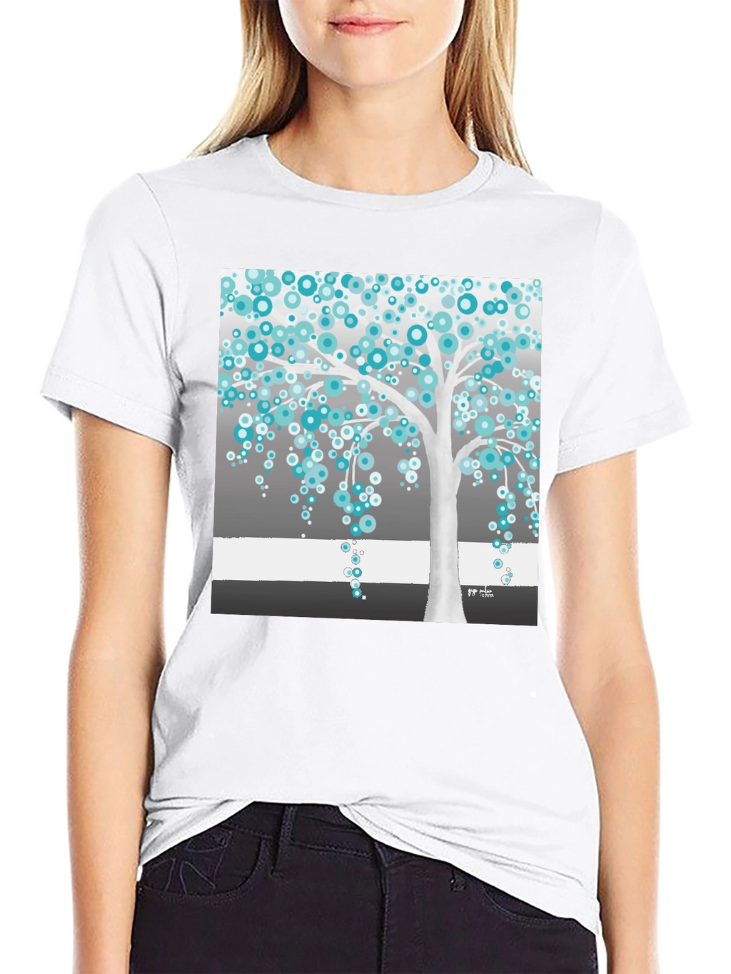 Abstract Tree Graphic Tee - Stylish Unisex T-Shirt