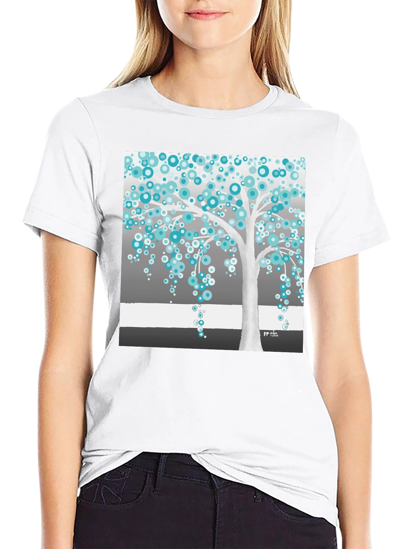 Abstract Tree Graphic Tee - Stylish Unisex T-Shirt