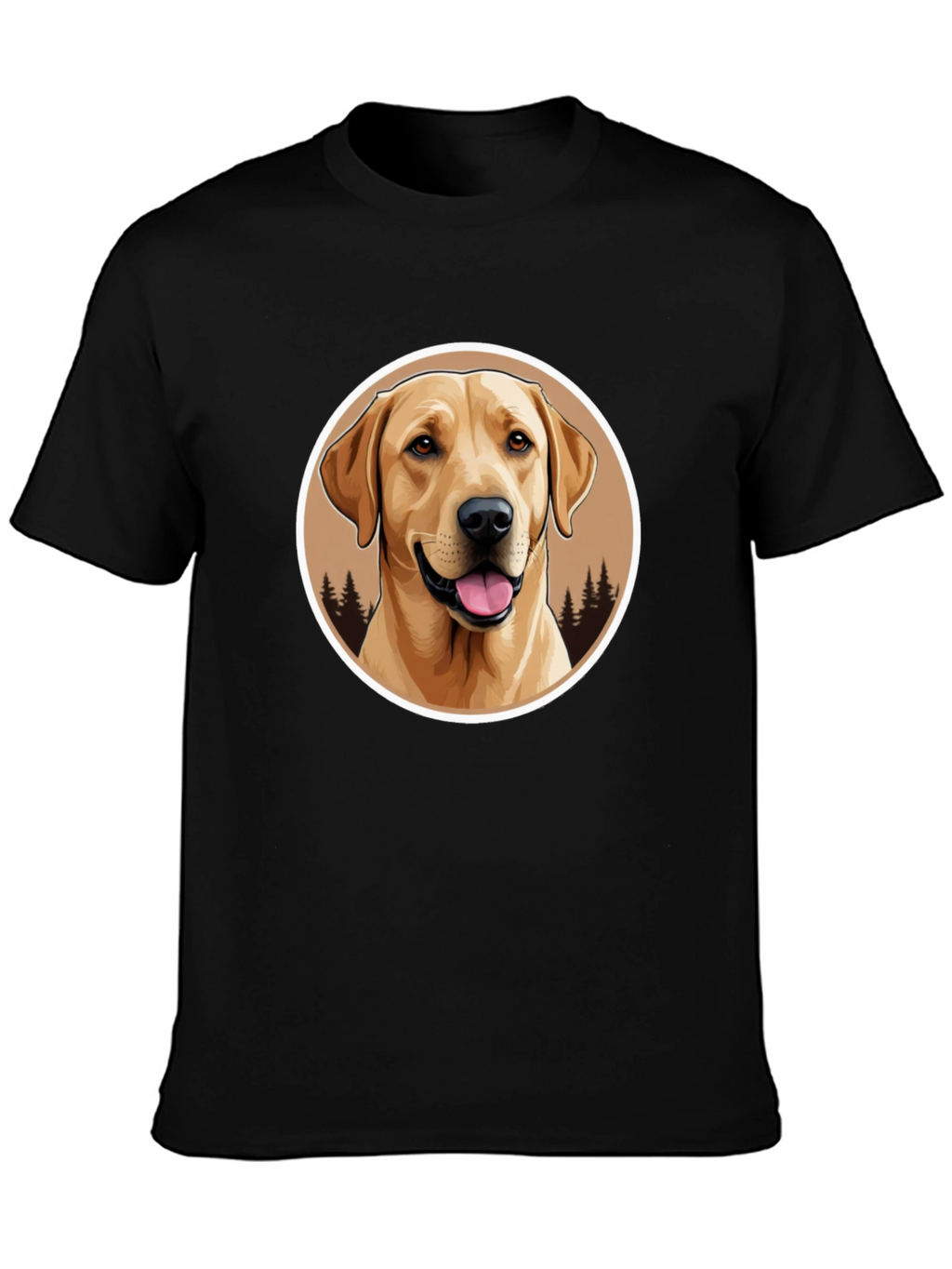 Labrador Retriever Graphic Tee - Black