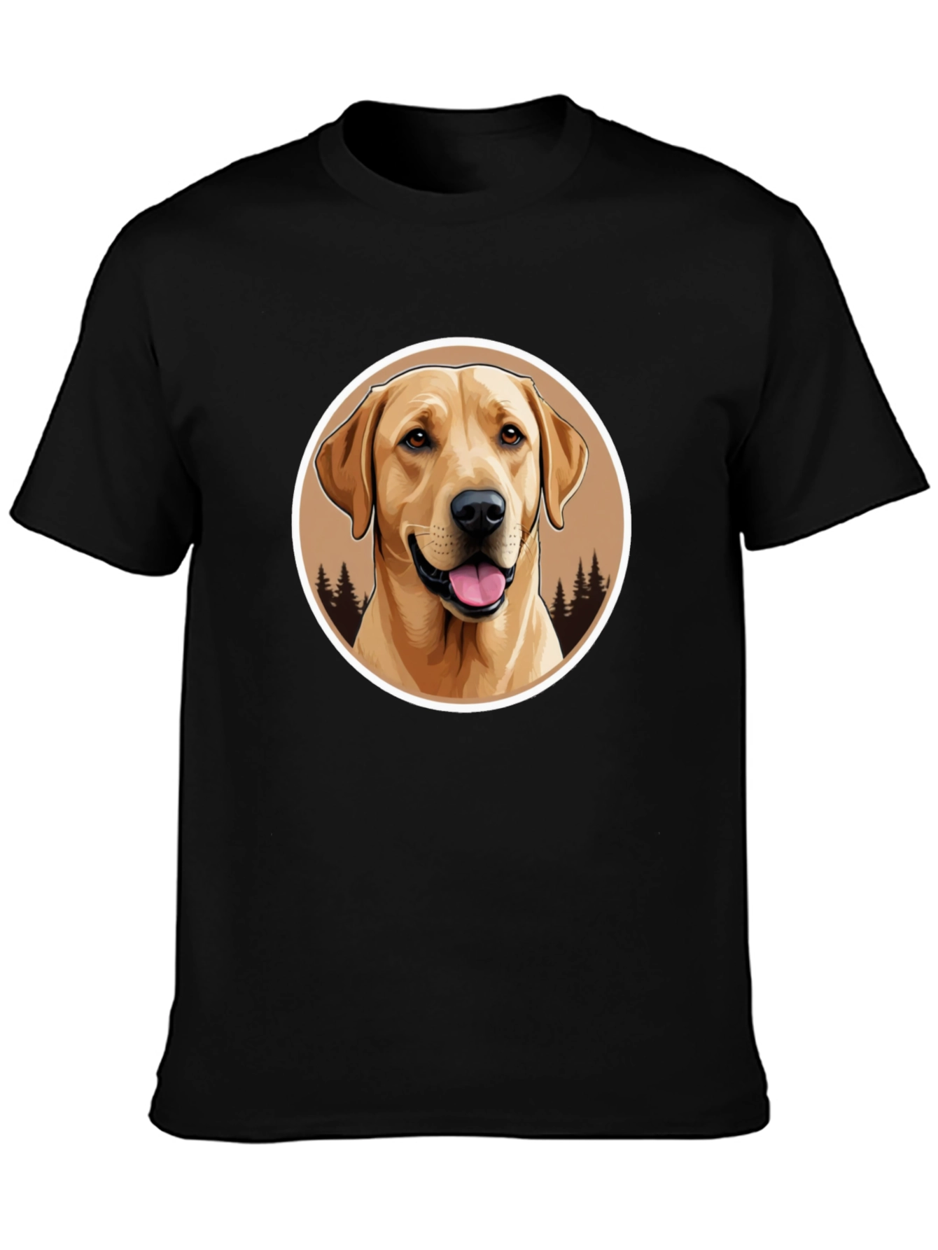Labrador Retriever Graphic Tee - Black