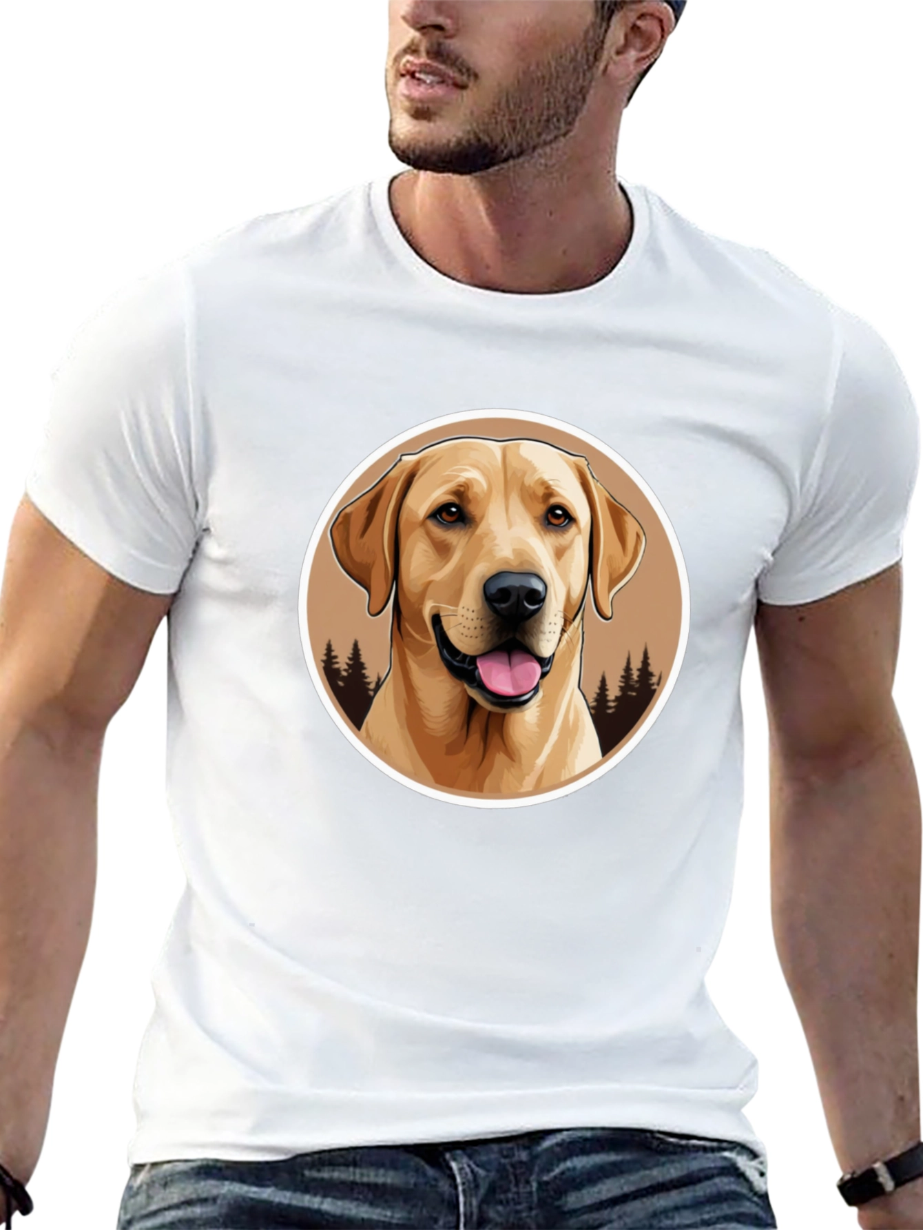 Labrador Retriever Graphic Tee - Black