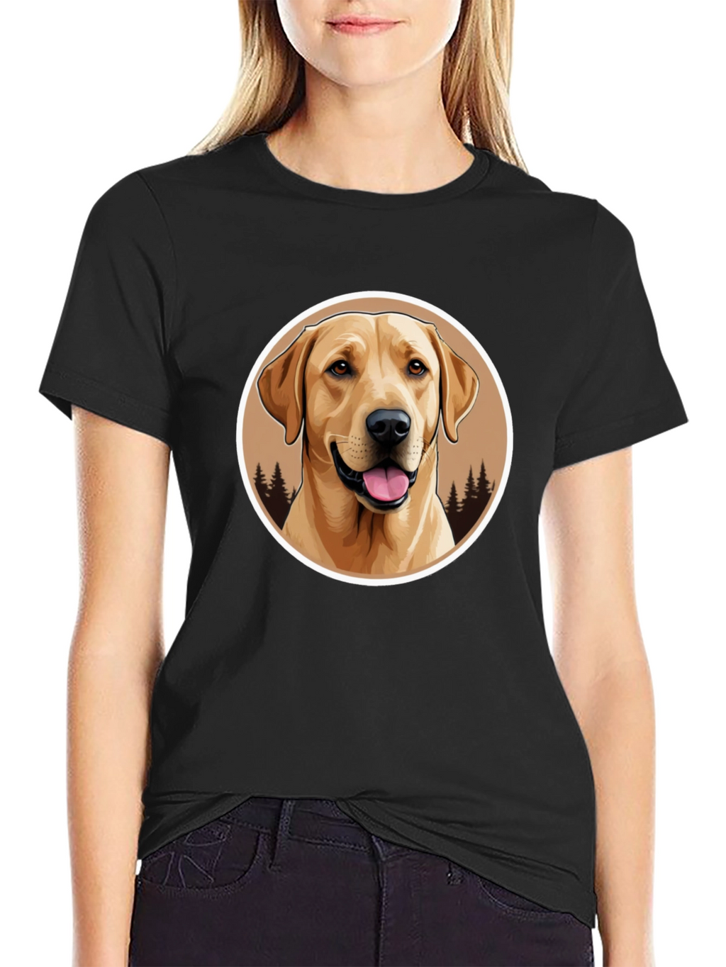 Labrador Retriever Graphic Tee - Black