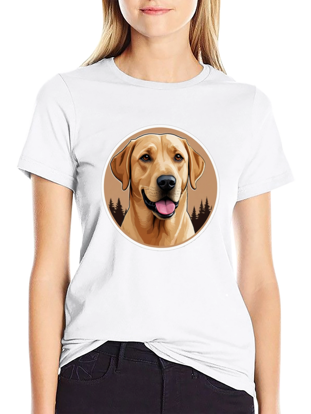 Labrador Retriever Graphic Tee - Black