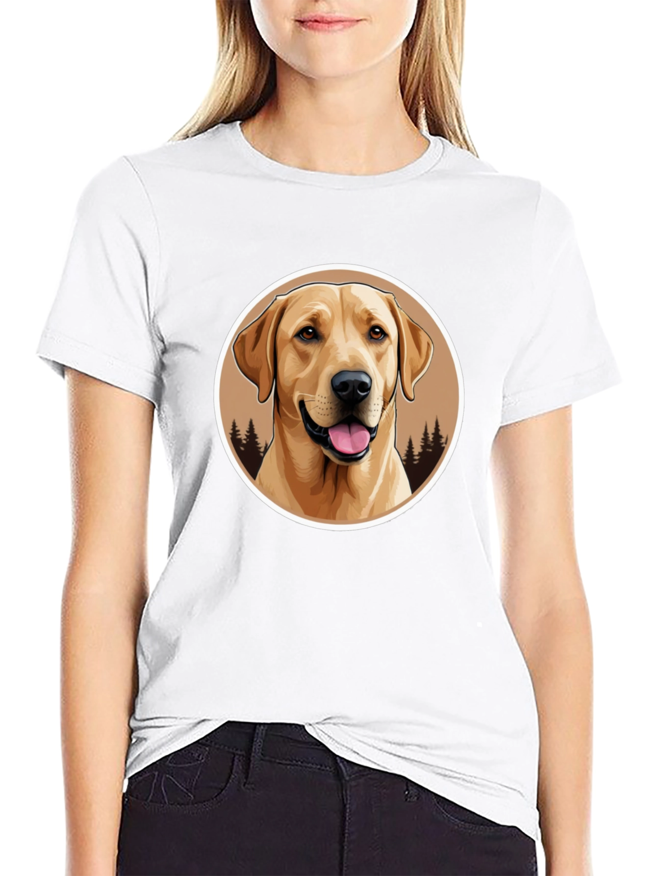 Labrador Retriever Graphic Tee - Black