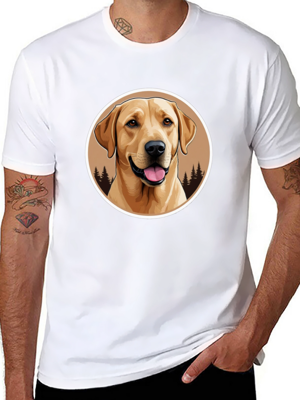 Labrador Retriever Graphic Tee - Black