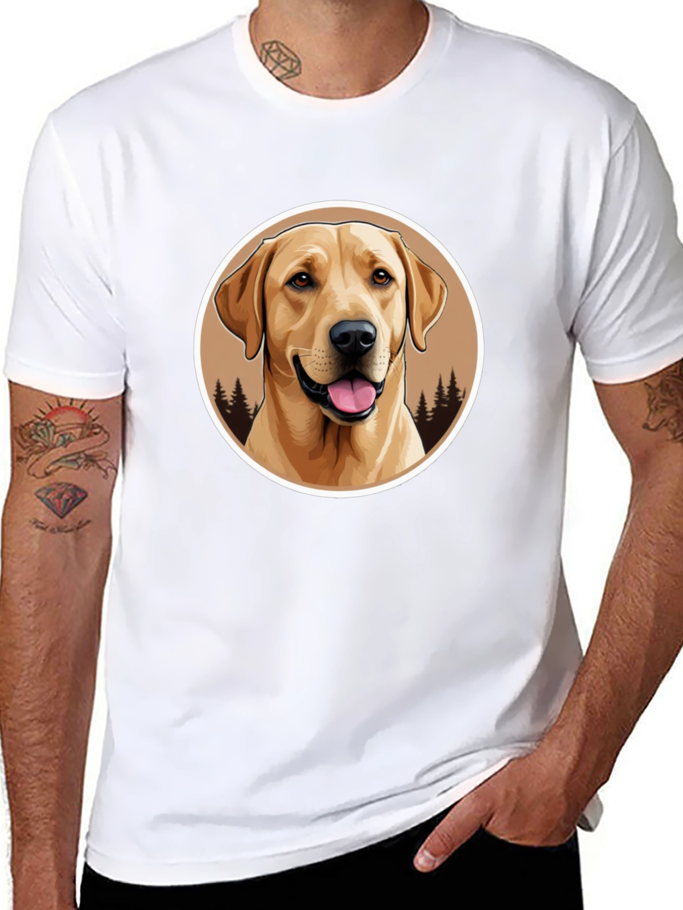 Labrador Retriever Graphic Tee - Black