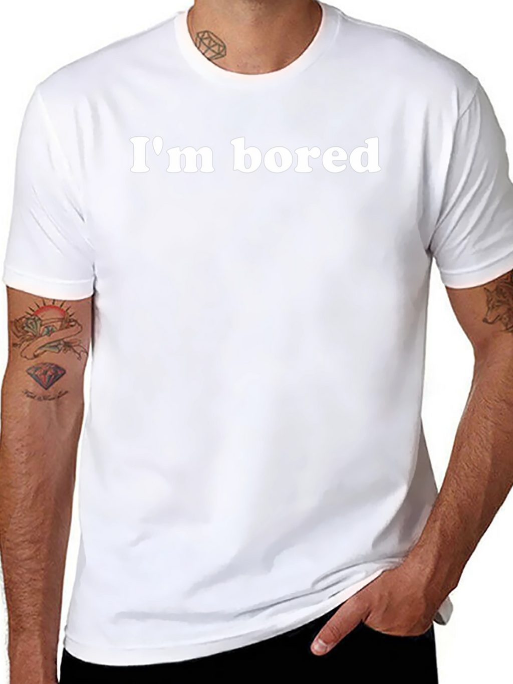 Im Bored Graphic Tee - Classic Black T-Shirt