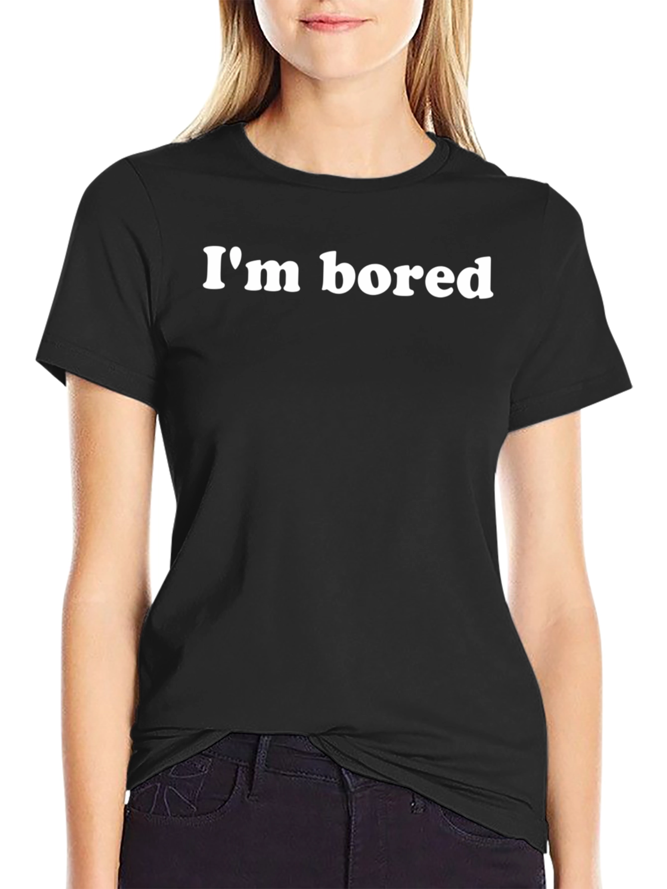 Im Bored Graphic Tee - Classic Black T-Shirt