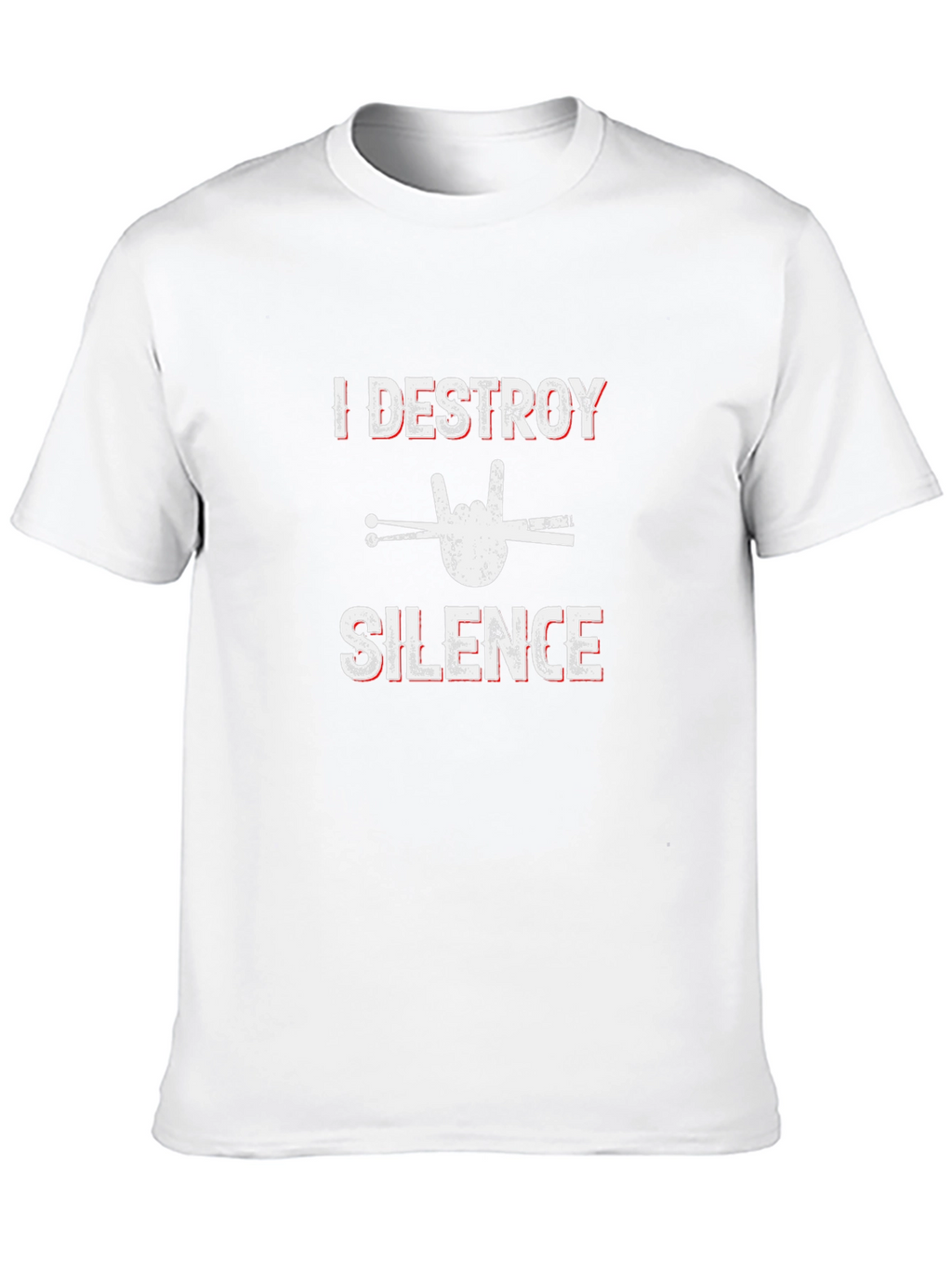 I Destroy Silence Drummer Graphic Tee