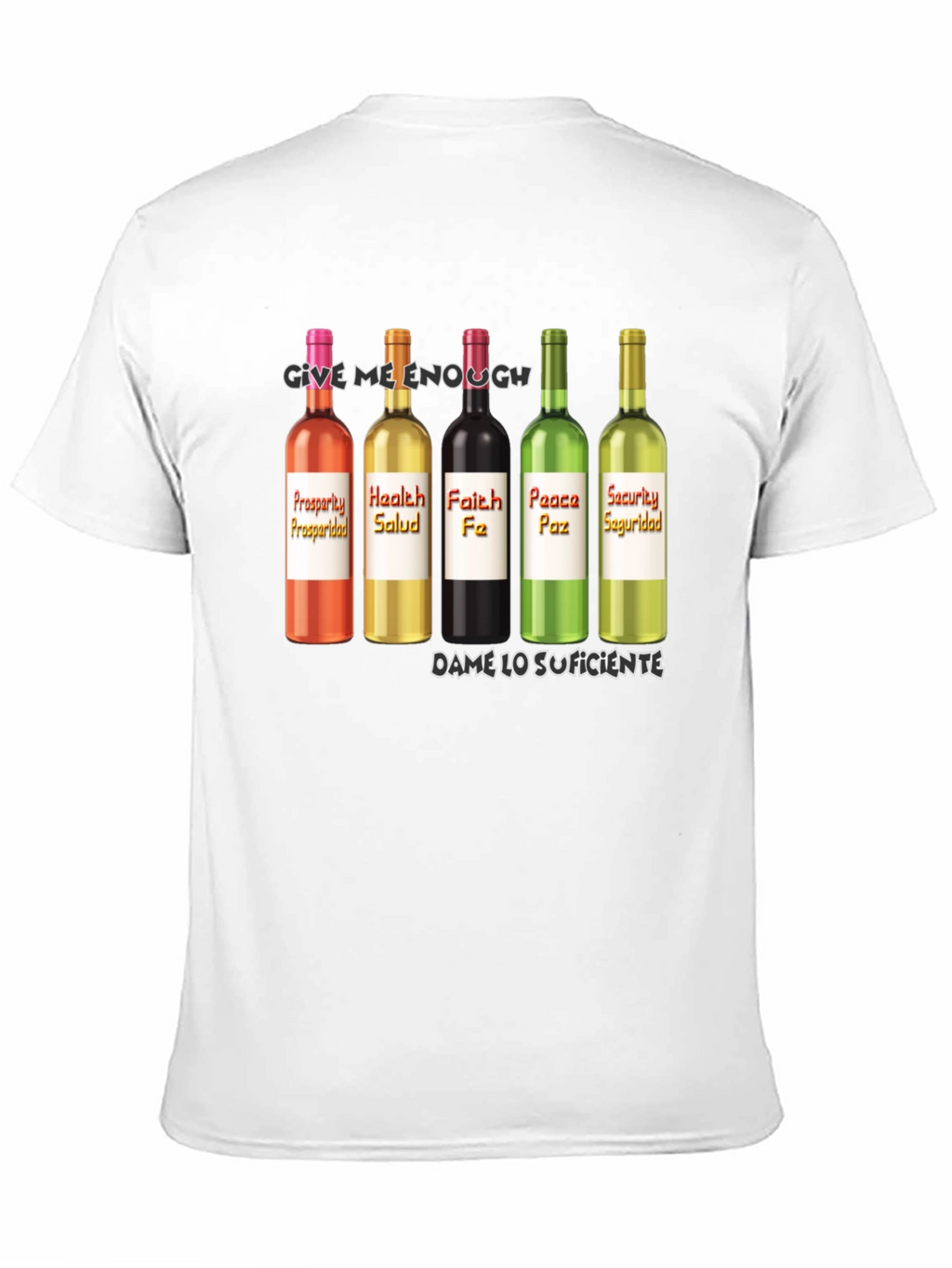 Prosperity Health Faith Peace Security T-Shirt