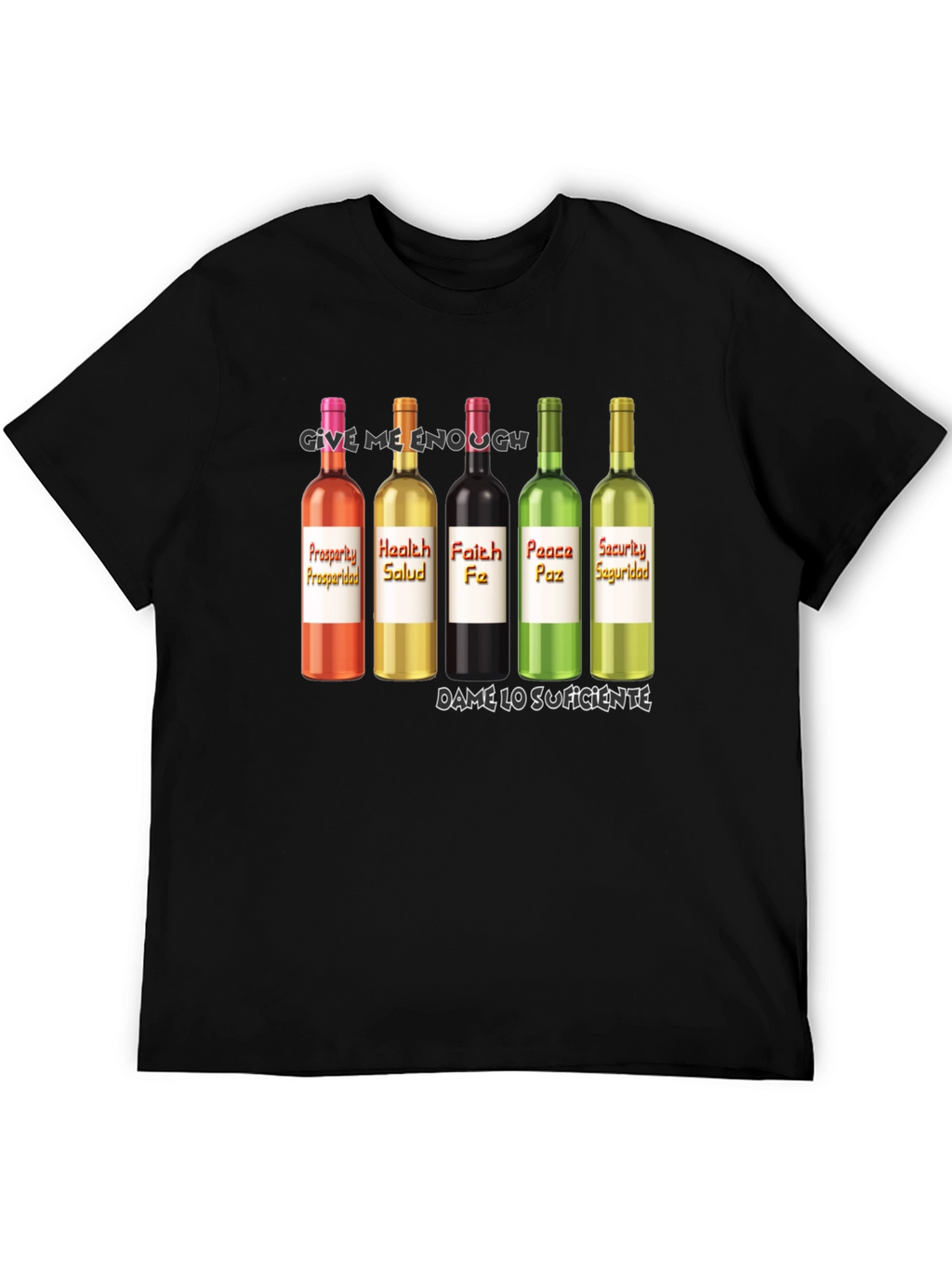 Prosperity Health Faith Peace Security T-Shirt