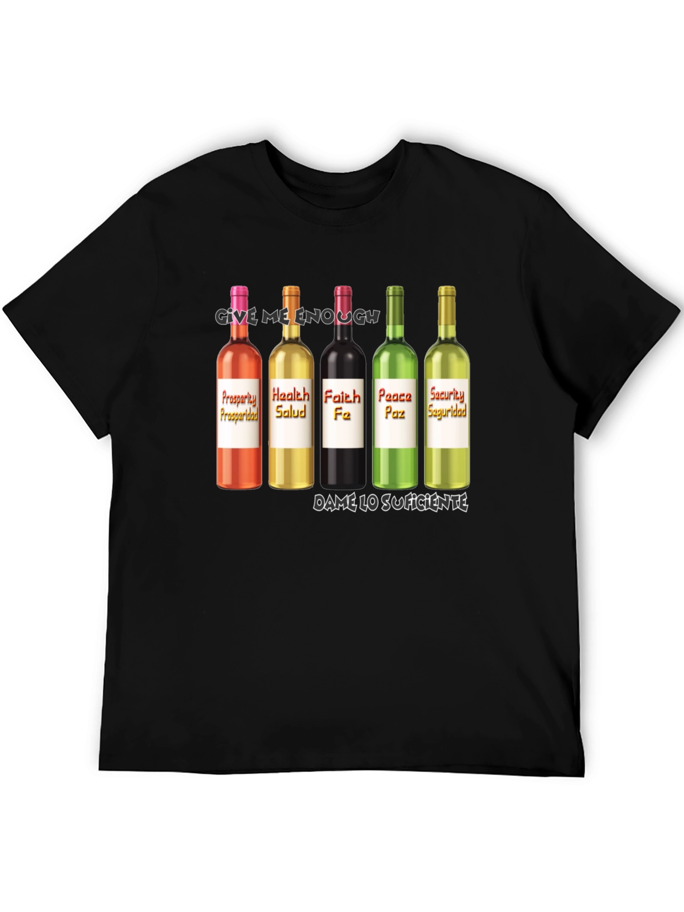 Prosperity Health Faith Peace Security T-Shirt