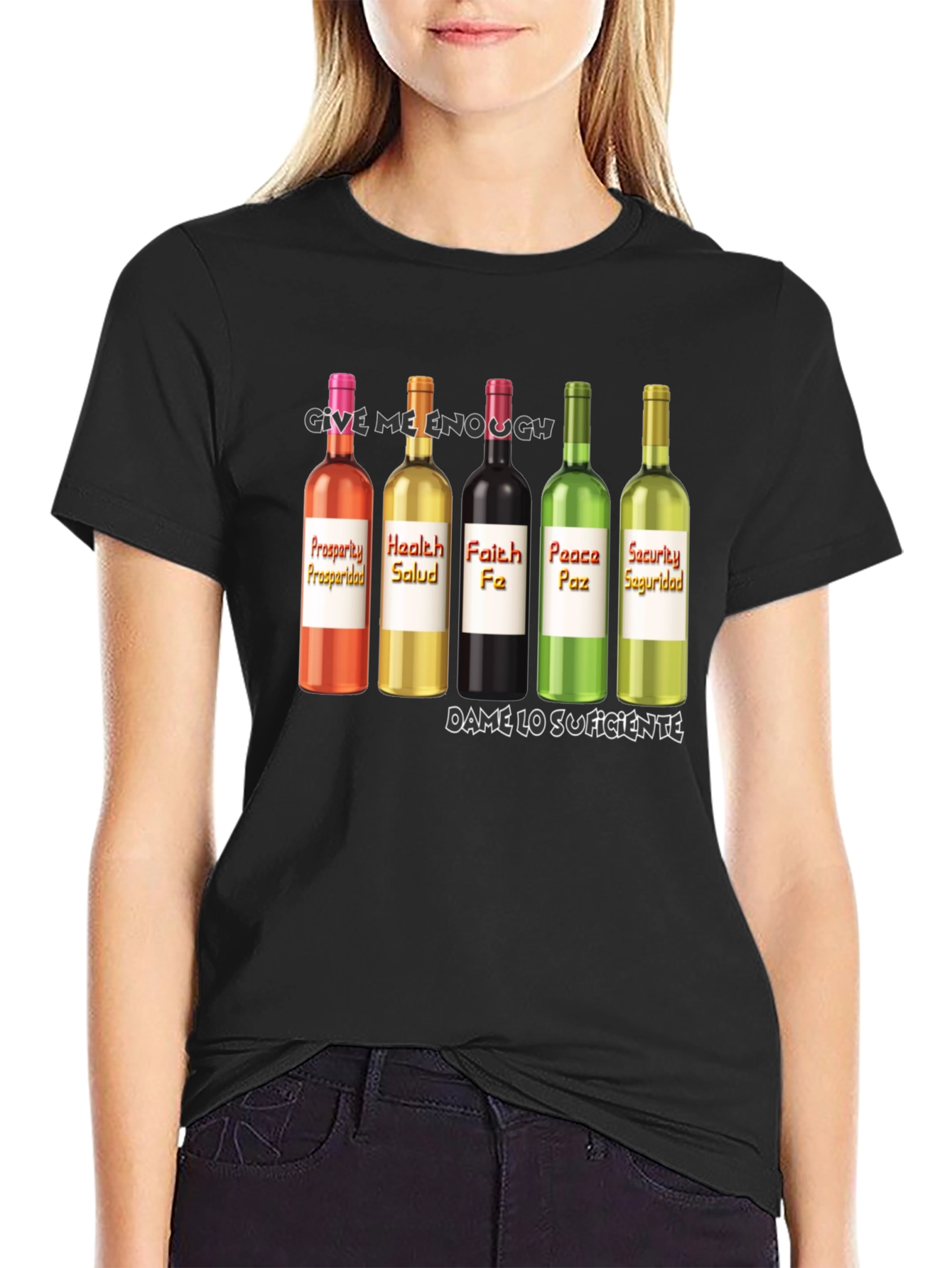Prosperity Health Faith Peace Security T-Shirt