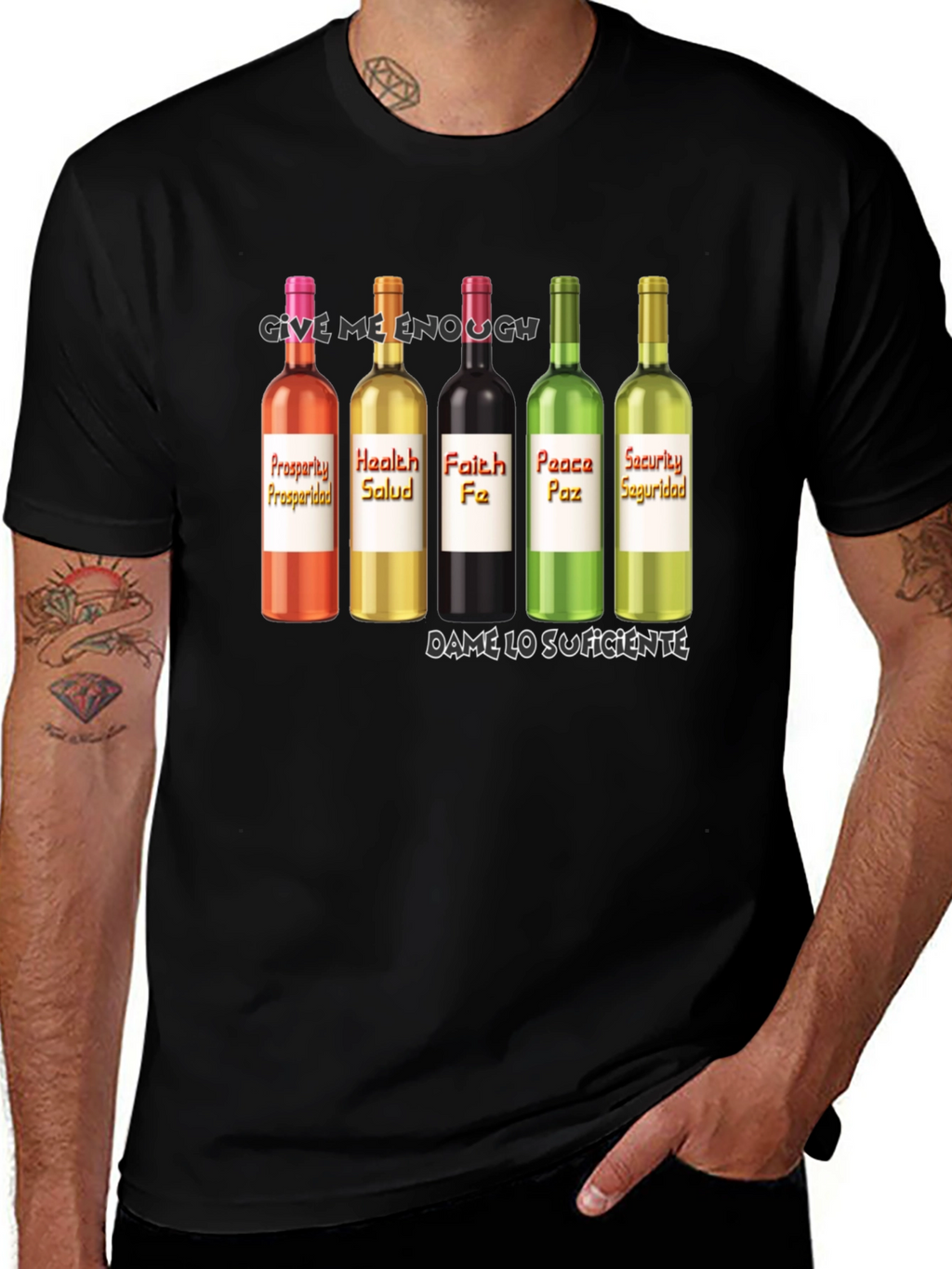 Prosperity Health Faith Peace Security T-Shirt