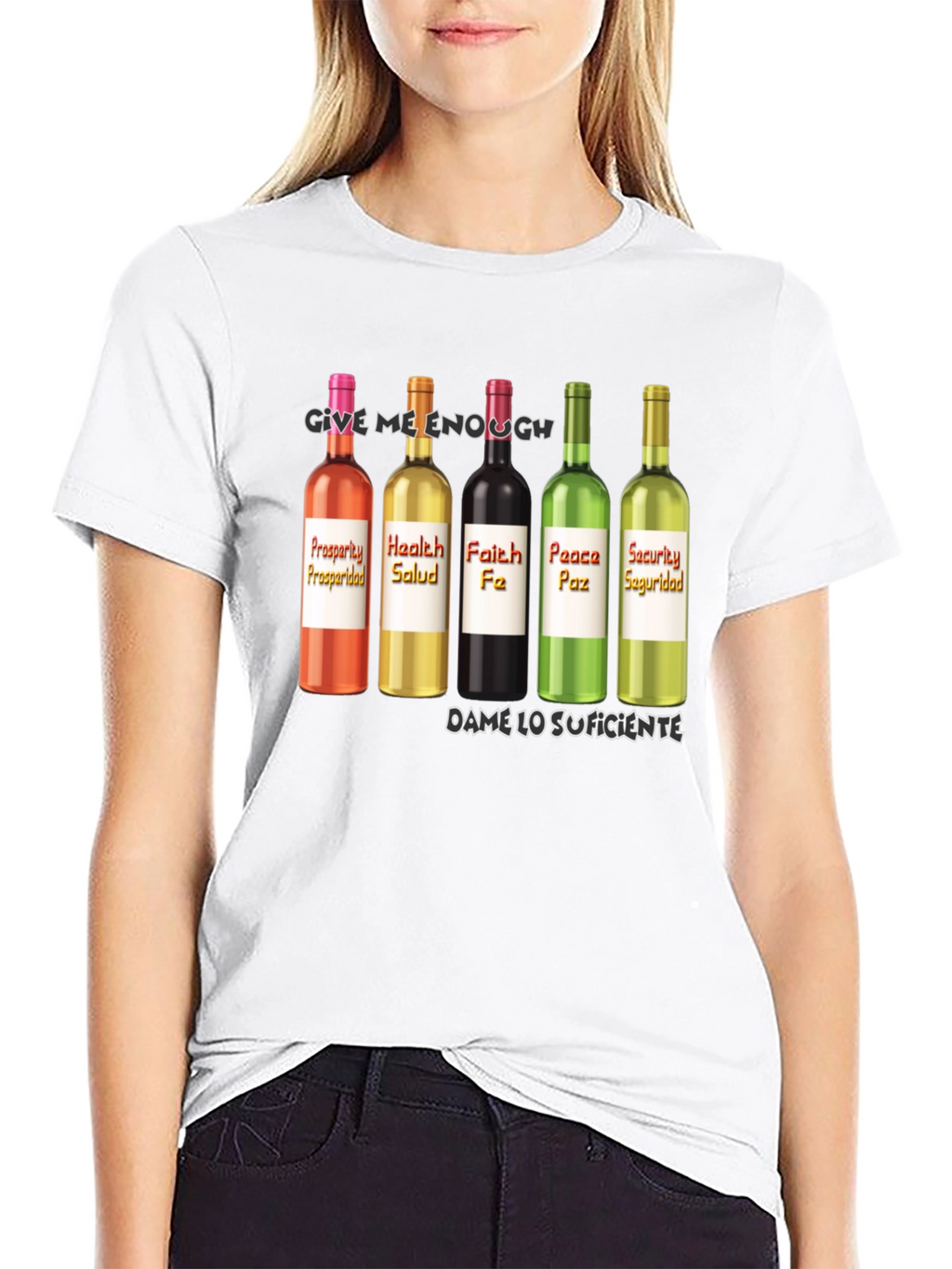 Prosperity Health Faith Peace Security T-Shirt