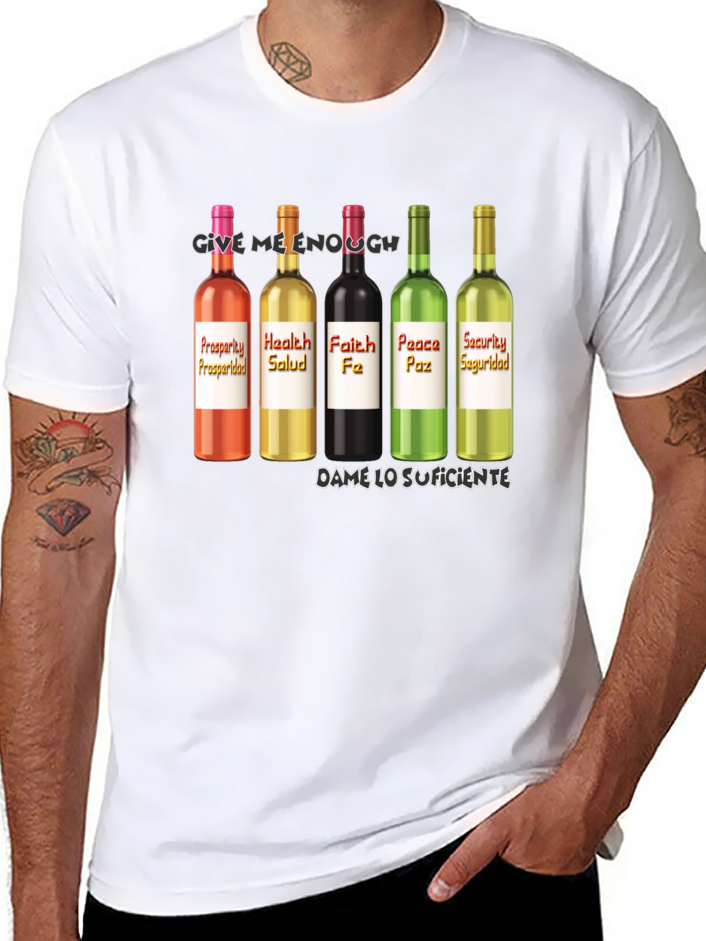 Prosperity Health Faith Peace Security T-Shirt