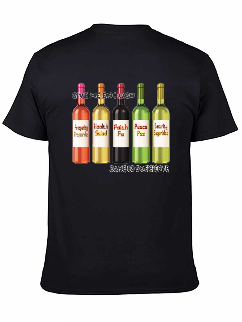 Prosperity Health Faith Peace Security T-Shirt