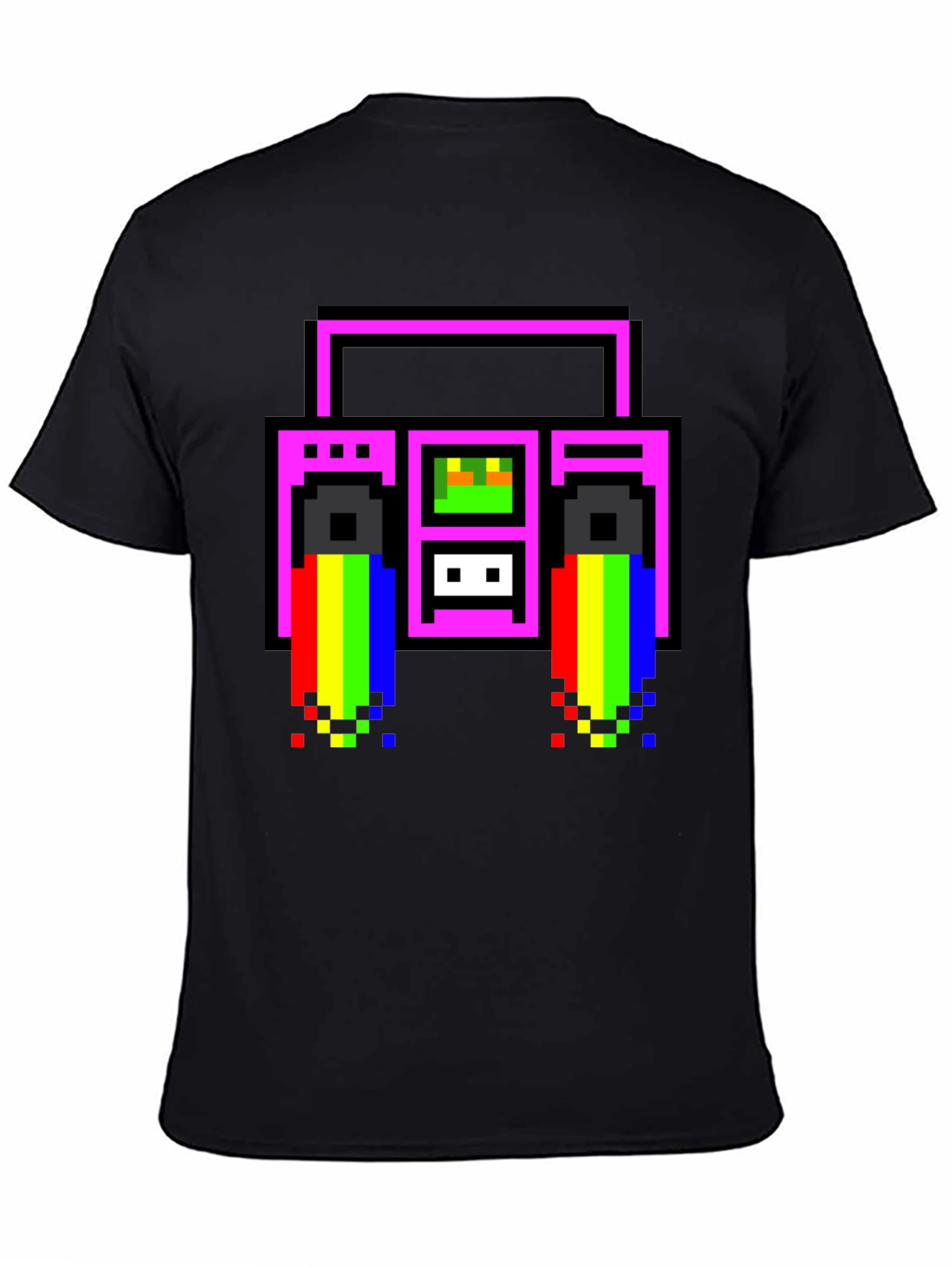 Retro 8-Bit Boombox T-Shirt