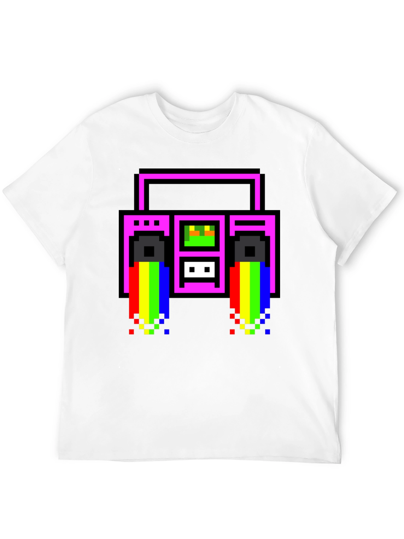 Retro 8-Bit Boombox T-Shirt