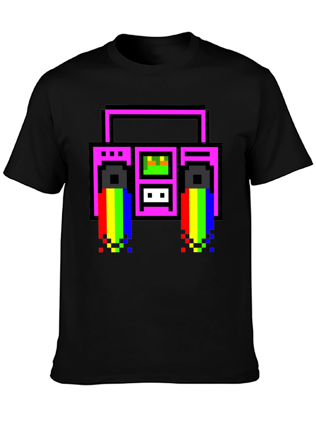 Retro 8-Bit Boombox T-Shirt