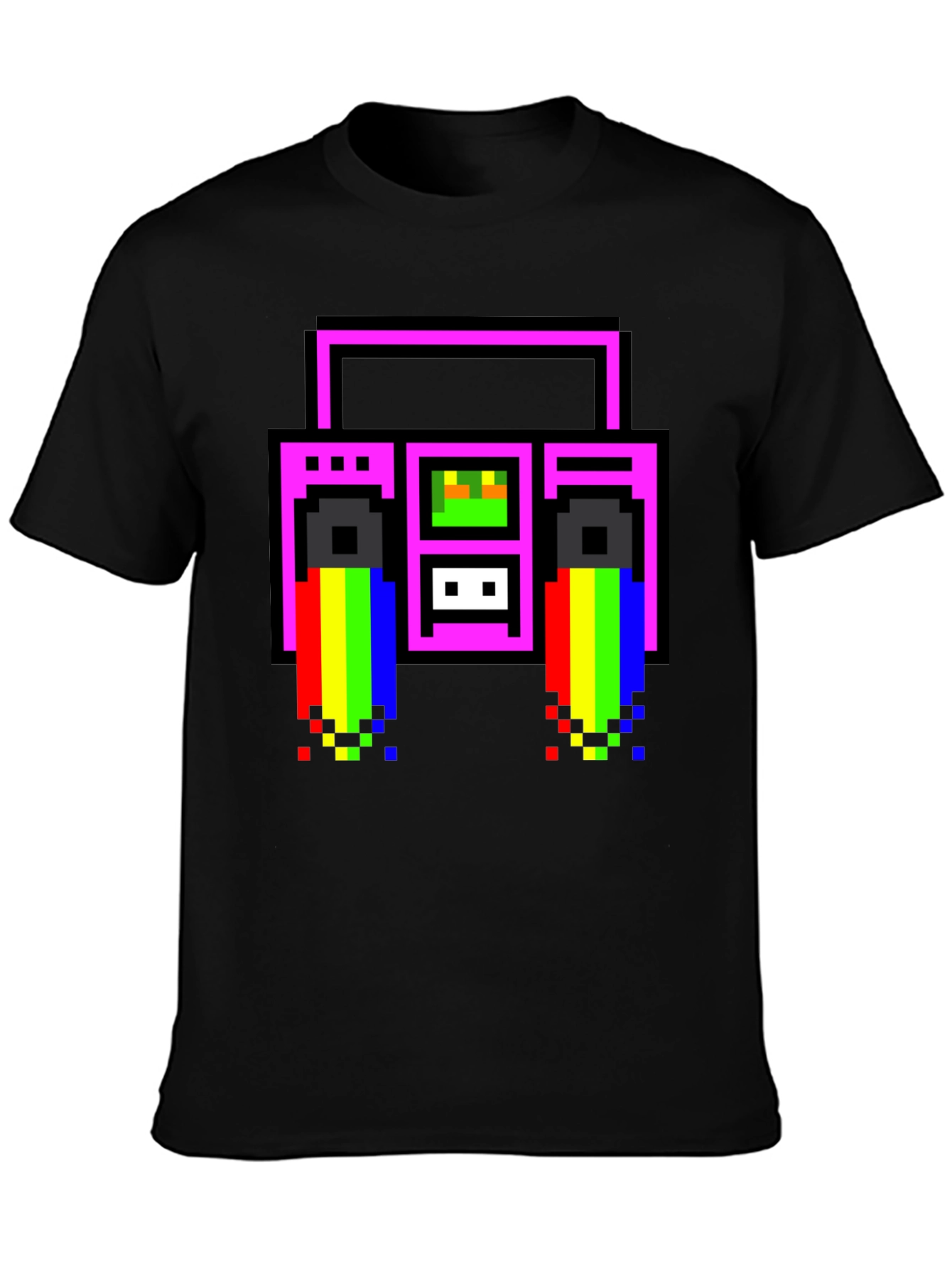 Retro 8-Bit Boombox T-Shirt