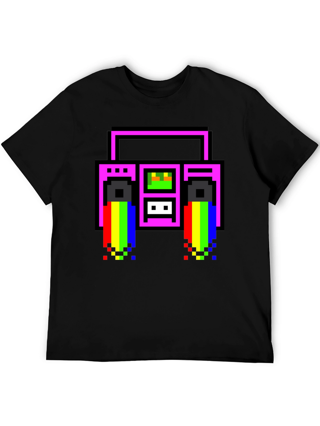 Retro 8-Bit Boombox T-Shirt