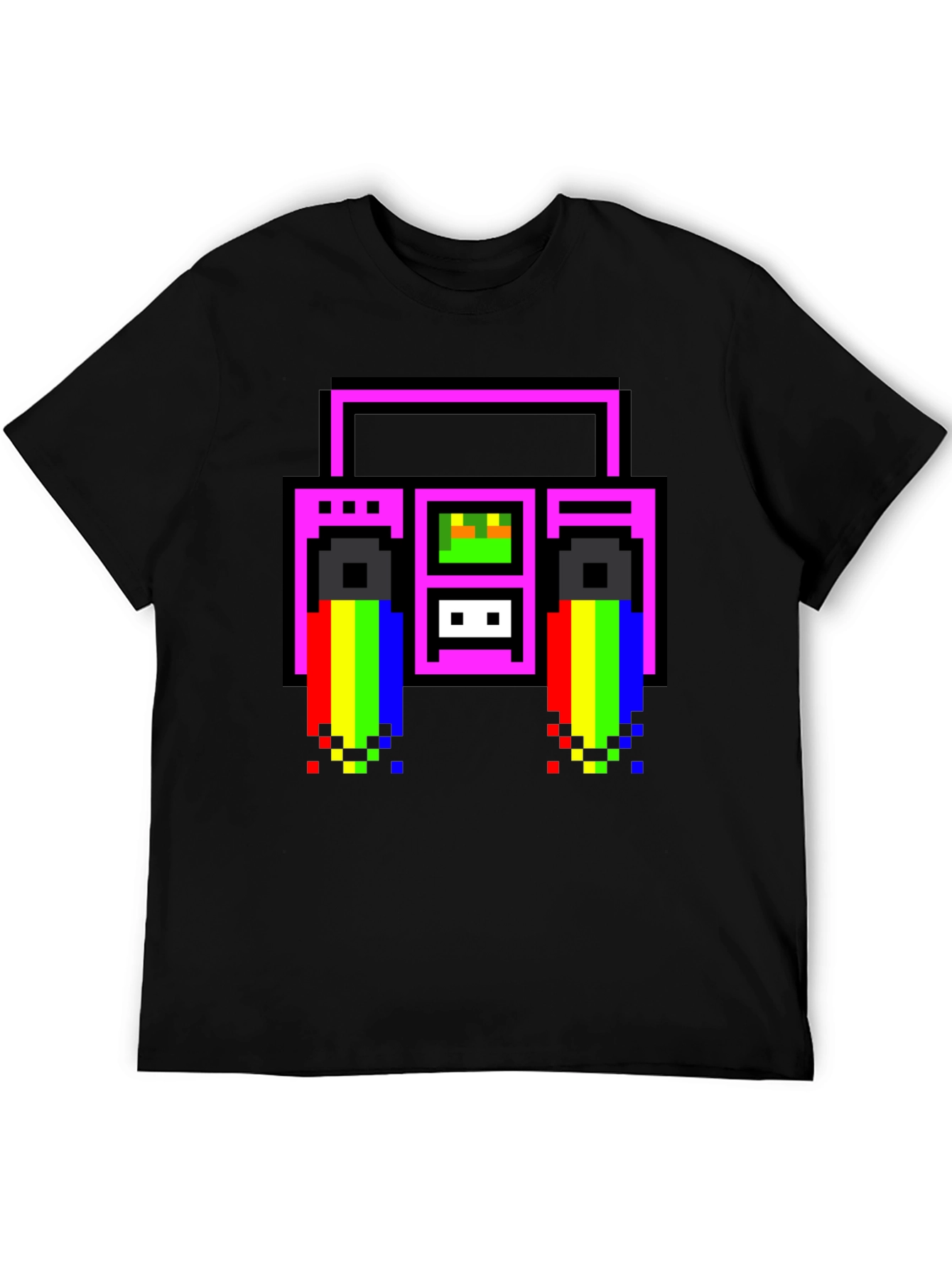 Retro 8-Bit Boombox T-Shirt