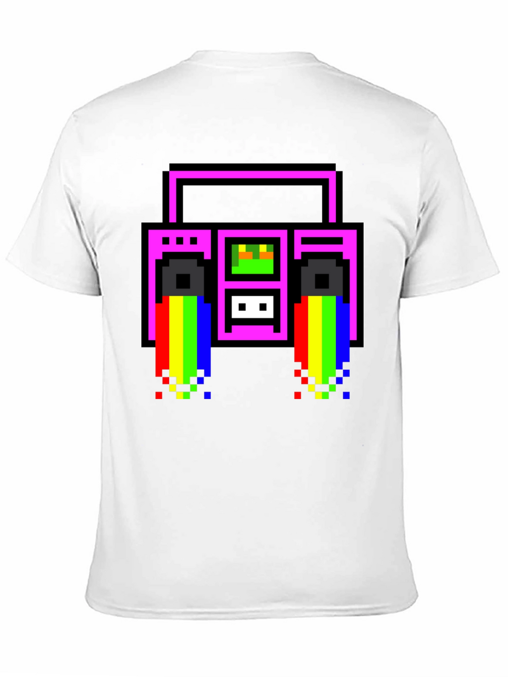 Retro 8-Bit Boombox T-Shirt