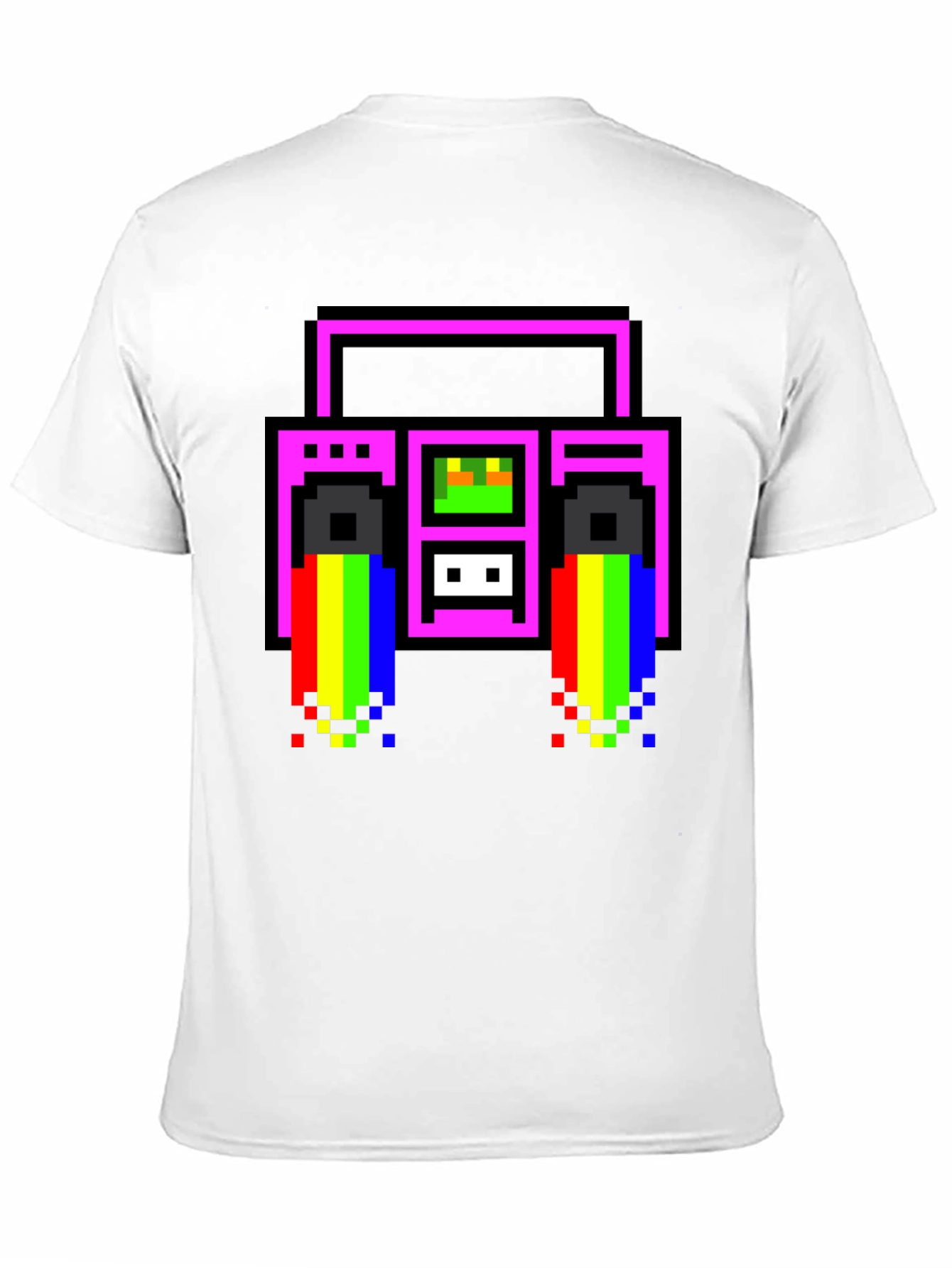 Retro 8-Bit Boombox T-Shirt