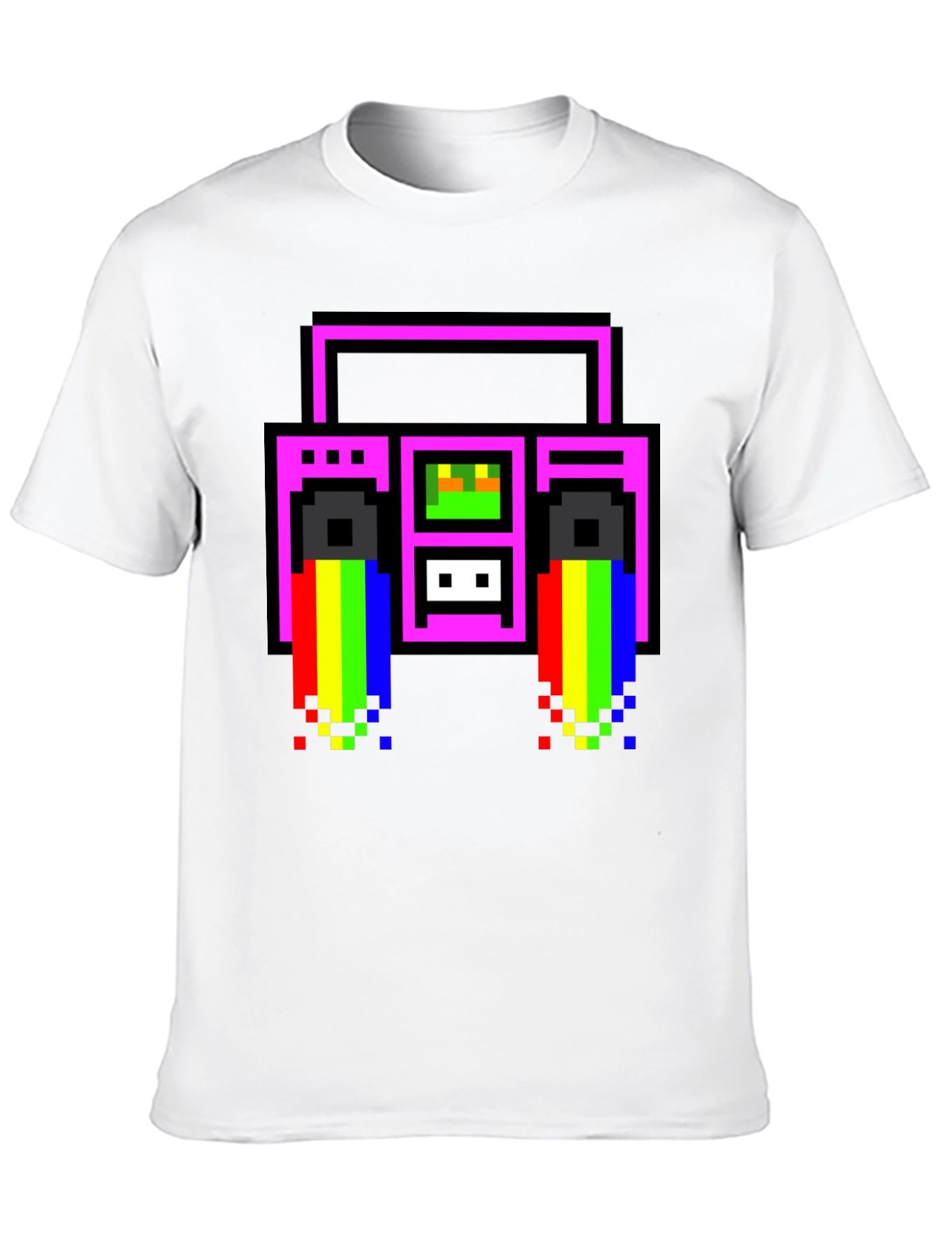 Retro 8-Bit Boombox T-Shirt