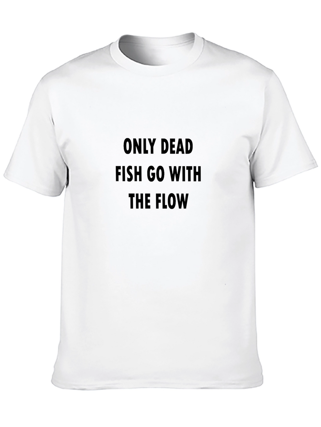 Dead Fish Flow Black Tee