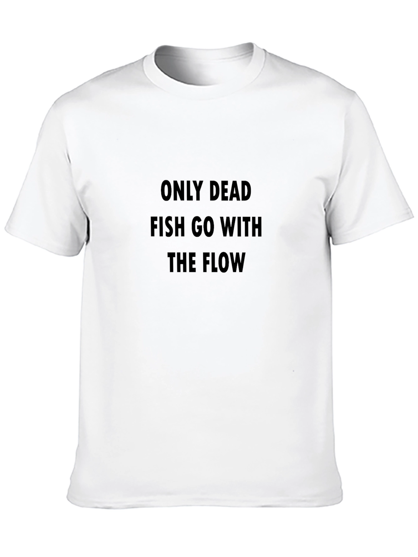 Dead Fish Flow Black Tee