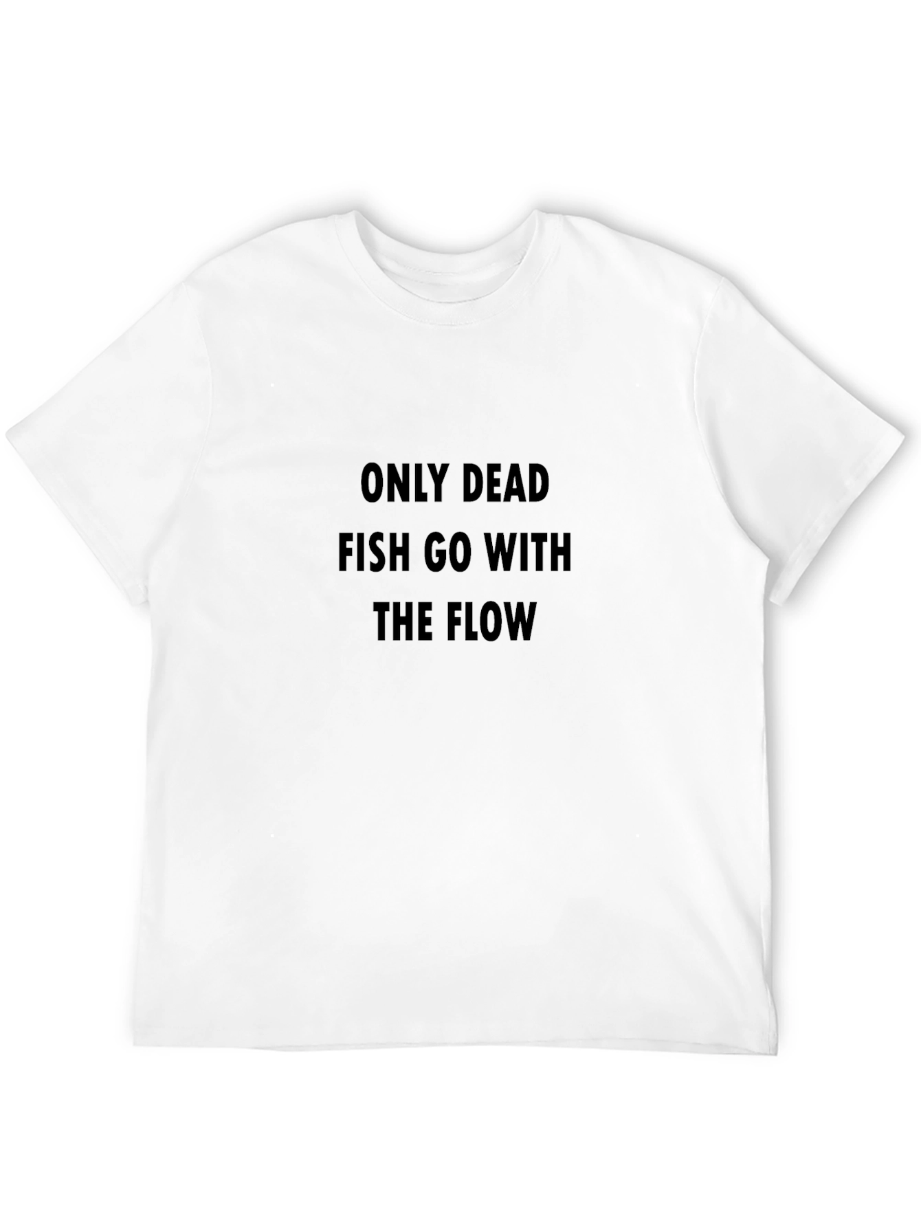 Dead Fish Flow Black Tee