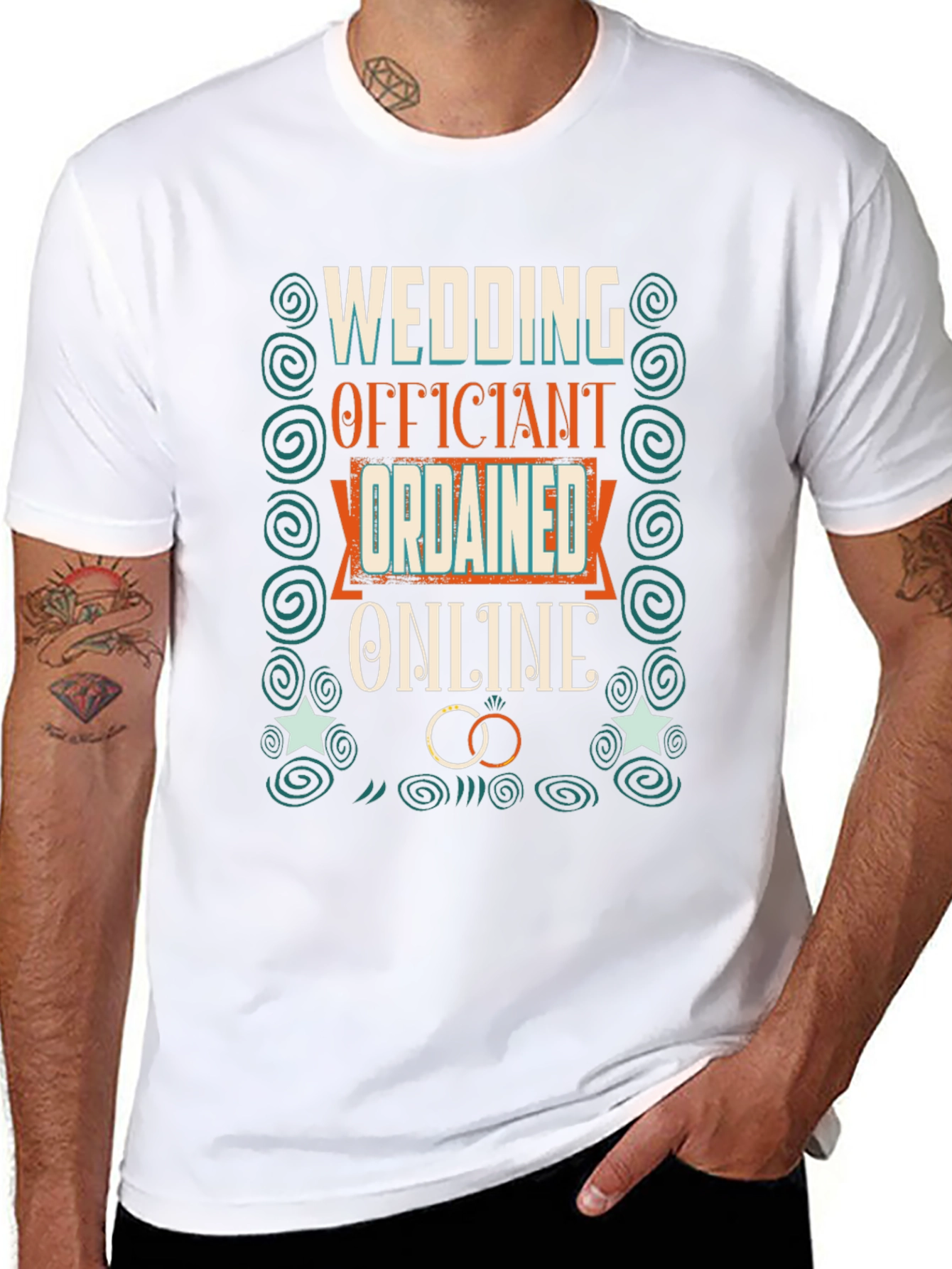 Wedding Officiant Ordained Online T-Shirt