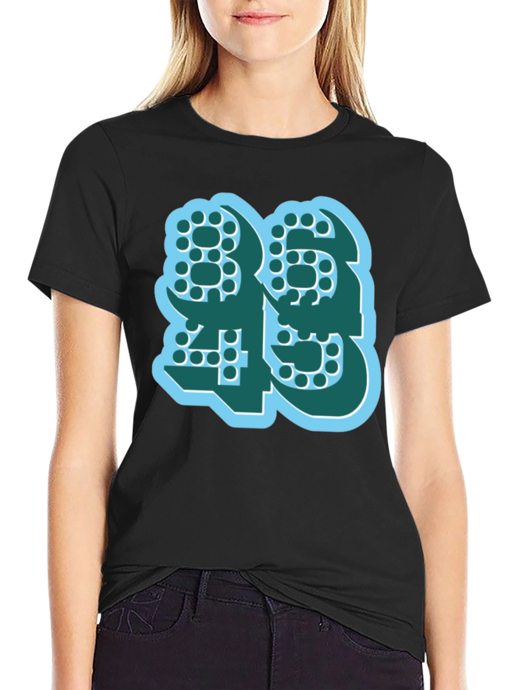 Bold Number Graphic Tee - Modern Style